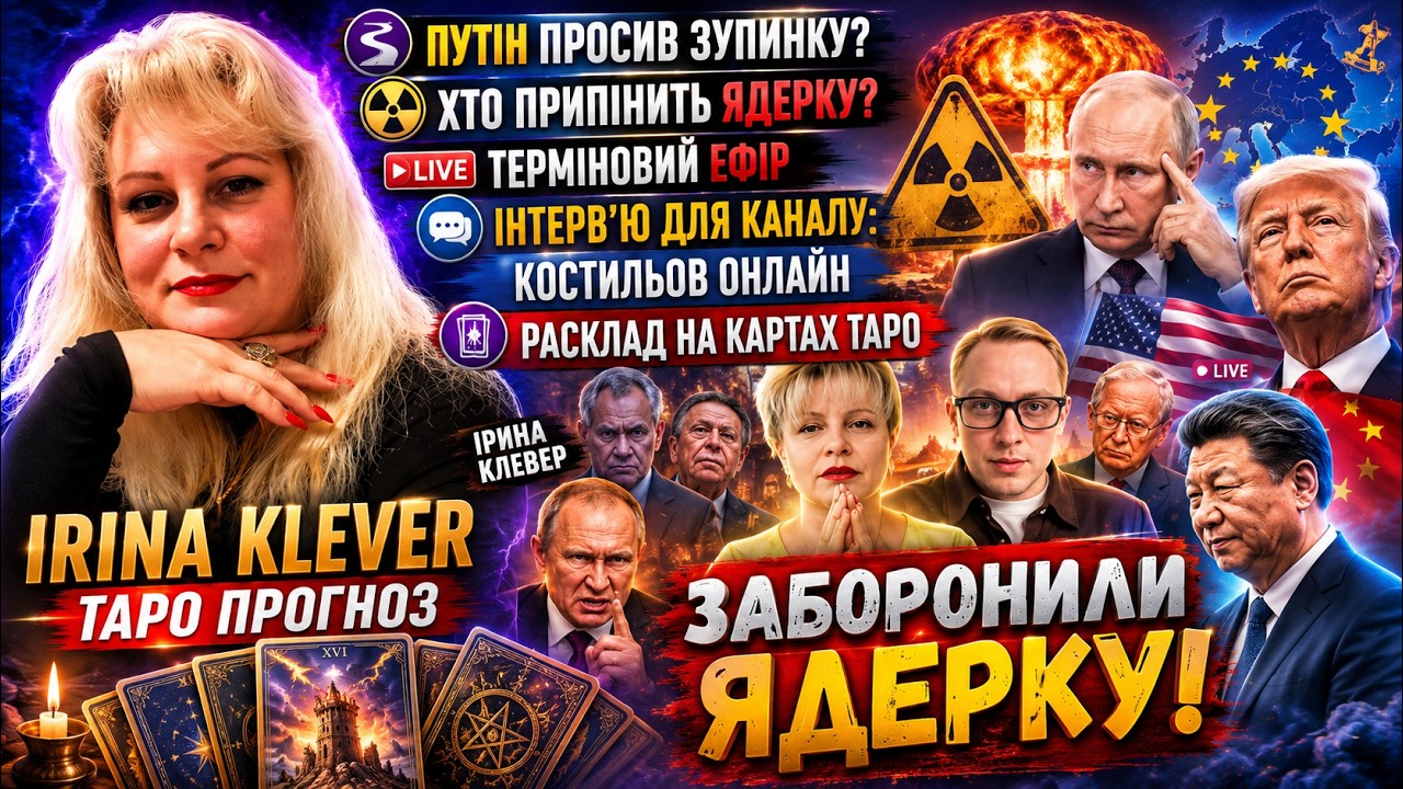 Таро прогноз путін просив ЗУПИНКУ?  ХТО ПРИМІНИТЬ ЯДЕРКУ? ТЕРМІНОВИЙ ЕФІР