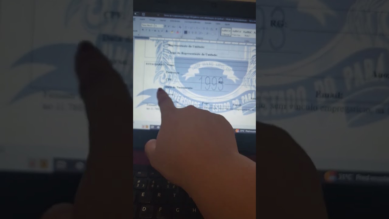 Termo de compromisso do Estágio obrigatório