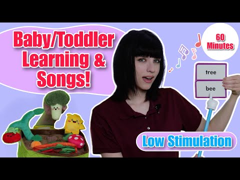 Baby & Toddler Learning & Nursery Rhymes | Low Stim | Learn Counting, Feelings, Sight Words & more