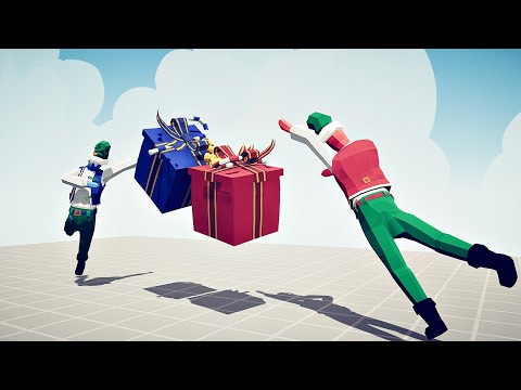 100x PRESENT ELF vs 100x PRESENT ELF | TABS Totally Accurate Battle Simulator