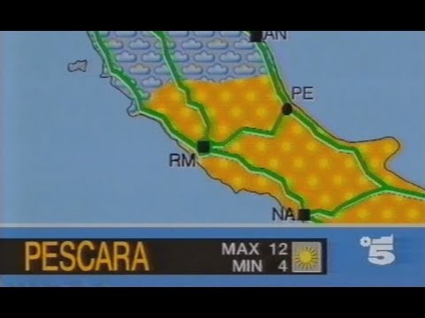 Canale 5 - Rubrica "Meteo5" (Tg5 Prima Pagina) - 20 Dicembre 1995 #720p50HD