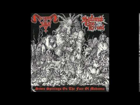 In League with Satan / Satanik Goat Ritual - Seven Spittings on the Face of Madonna (Full Split)