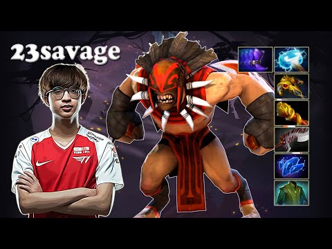 23savage - Bloodseeker Safelane vs Emo Pangolier | Dota 2 7.31c Gameplay