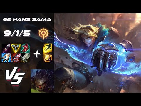 G2 Esports Hans Sama BOTTOM Ezreal vs Kog'Maw - EU Challenger Patch 14.24