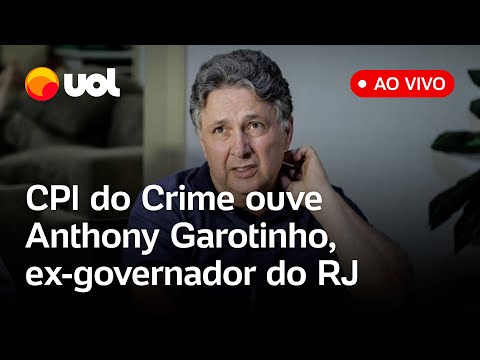 Anthony Garotinho fala na CPI do crime organizado do Senado.
