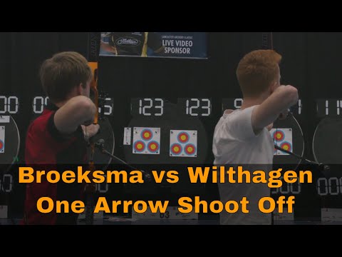 Gijs Broeksma vs Jonah Wilthagen One Arrow Shoot Off Lancaster Classic 2022 | Olympic Recurve