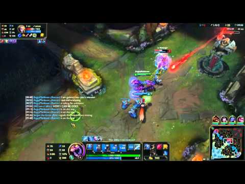 LoL - Jungle Skarner vs Diana SoloQ - Plat 1 - Patch 6.1