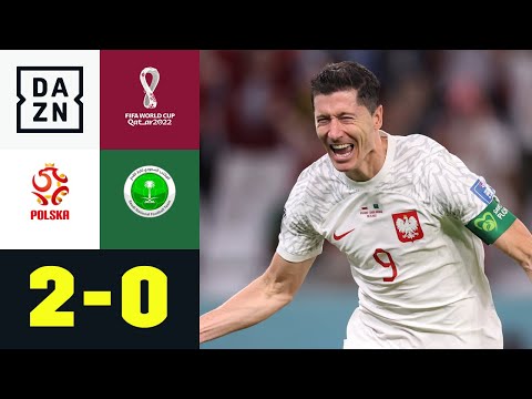 Lewys WM-Tordebut - Polen bleibt im Rennen um K.o.-Runde: Polen - Saudi-Arabien 2:0 | WM 2022 | DAZN