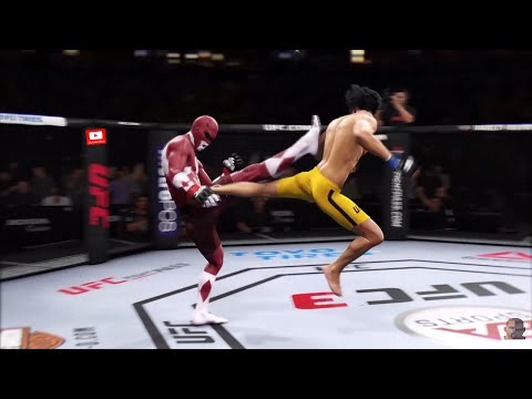BRUCE LEE vs RED POWER RANGER 2K19 | EA SPORTS UFC 3
