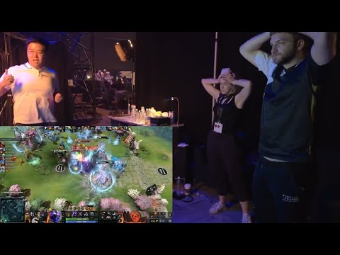 Team Liquid backstage as miCKe survives on 1HP vs Thunder Awaken TI11 The International 2022
