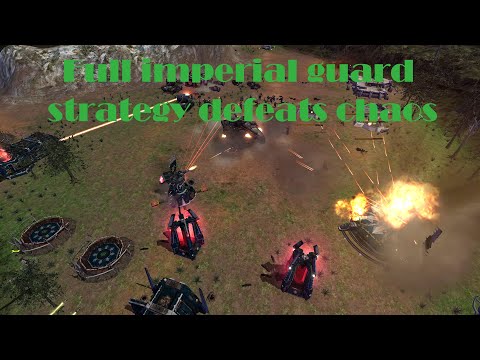 Dawn of War Soulstorm Insane AI Imperial guard vs Chaos - Warhammer Soulstorm