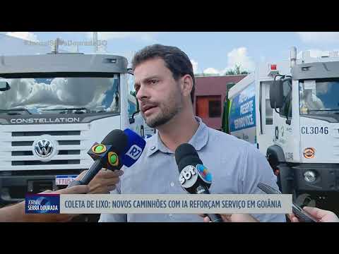 Novos caminhões com IA reforçam coleta de lixo em Goiânia