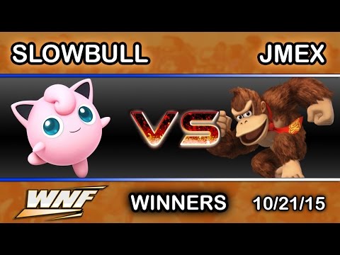 WNF (10/21/15) - Slowbull (Jigglypuff) Vs. 2GG | Jmex (Donkey Kong) Winners Side - Smash Wii U
