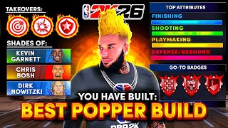 BEST POPPER BUILD NBA 2K26! COMP STAGE/PARK BIG MAN BUILD!