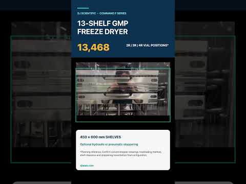 Command F 13-Shelf Hydraulic Vial Stoppering Demonstration — SJ Scientific video preview