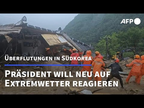 Südkorea: Präsident verspricht Neuausrichtung bei Reaktion auf Extremwetter | AFP