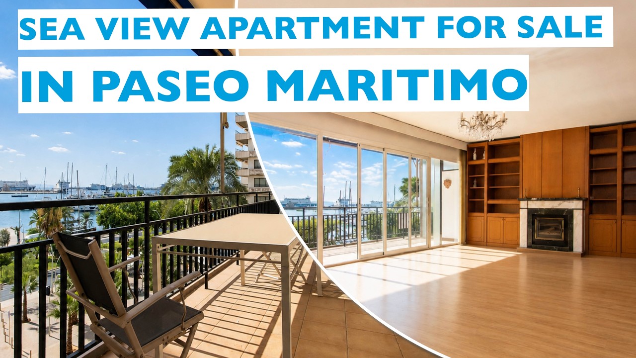 Espacioso  piso para reformar con vistas al mar  en primera línea del Paseo Marítimo