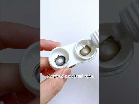 Remember to change the care solution!#lenses #contactlenses #colorcontacts #howto #cosplay #eyes