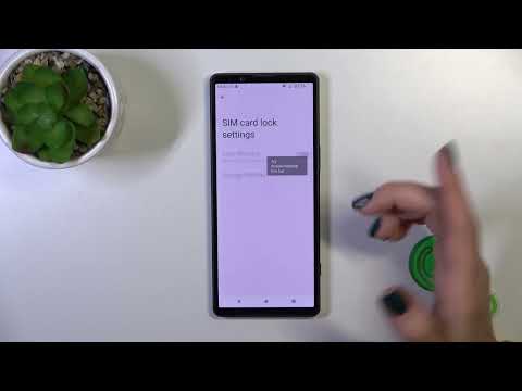 How  to Lock SIM Card with SIM PIN on SONY Xperia 5 V?