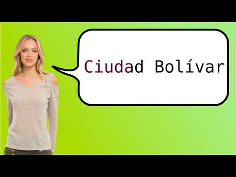 Como dizer 'Ciudad Bolívar' em ingles?