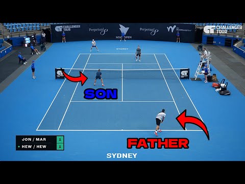 Cruz & Lleyton Hewitt play in Historic Father-Son Duo in Sydney!
