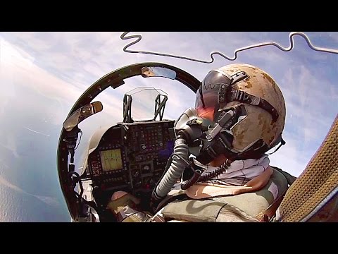 Cockpit View: AV-8B Harrier II Taking Off From USS Kearsarge