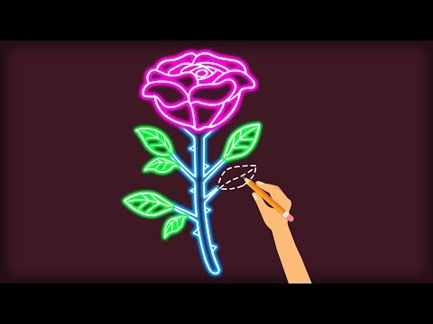 How to Draw Glow Flower Video