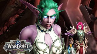 Tyrande Fights Ragnaros Embers: All Cutscenes [WoW 10.2 Guardians of the Dream]