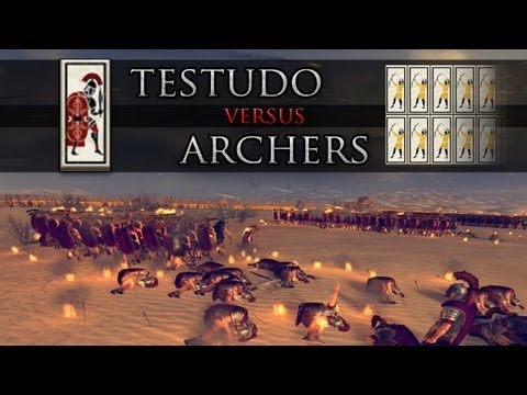 Total War: Rome II - Archers vs Testudo
