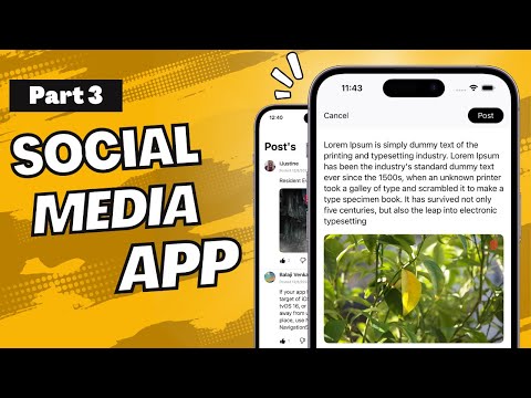 SwiftUI Social Media App - Firebase - Part 3 - Xcode 14 - SwiftUI Tutorials thumbnail