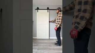 Installation barn door 