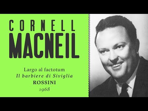 Largo al factotum in English? Yeah, when dramatic baritone Cornell MacNeil sings it!  Live, 1968