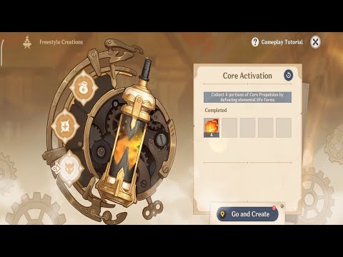 collect 4 portions of core propulsion by defeating elemental life form genshin impact