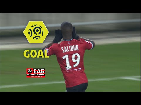 Goal Yannis SALIBUR (8') / RC Strasbourg Alsace - EA Guingamp (0-2) / 2017-18