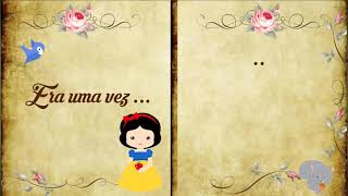 Convite animado - Branca de Neve cute