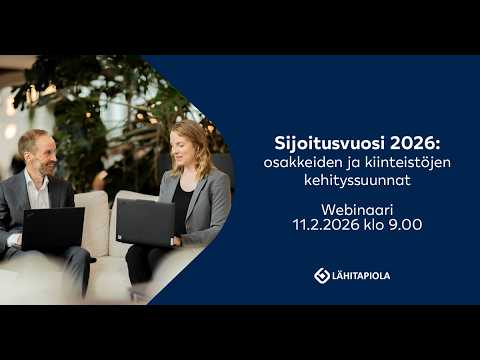 LähiTapiolan webinaari – Sijoitusvuosi 2026