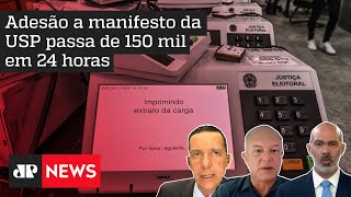 Trindade, Schelp e Motta comentam adesão a manifesto pró urnas eletrônicas