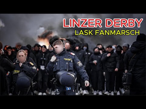LINZER DERBY: LASK Ultras Fanmarsch | 09.02.2025