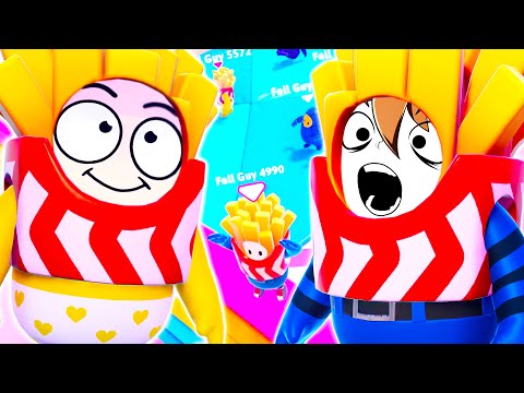 Ich benutze meinen Pommes-Freund für einen GLITCH in Fall Guys! ☆ Fall Guys: Ultimate Knockout