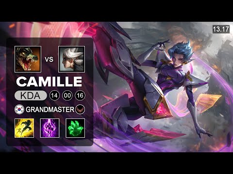 Camille vs Renekton Top - KR Master - Patch 13.17 Season 13