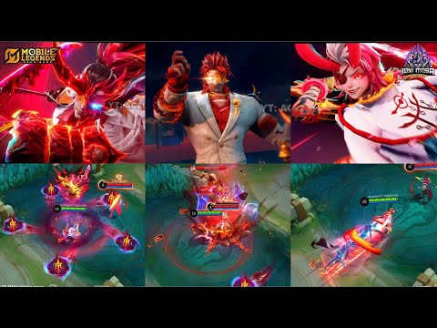 GAMEPLAY NEW SKIN: PHOVEUS EXORCIST, RUBY EXORCIST, SABER EXORCIST - MOBILE LEGENDS 