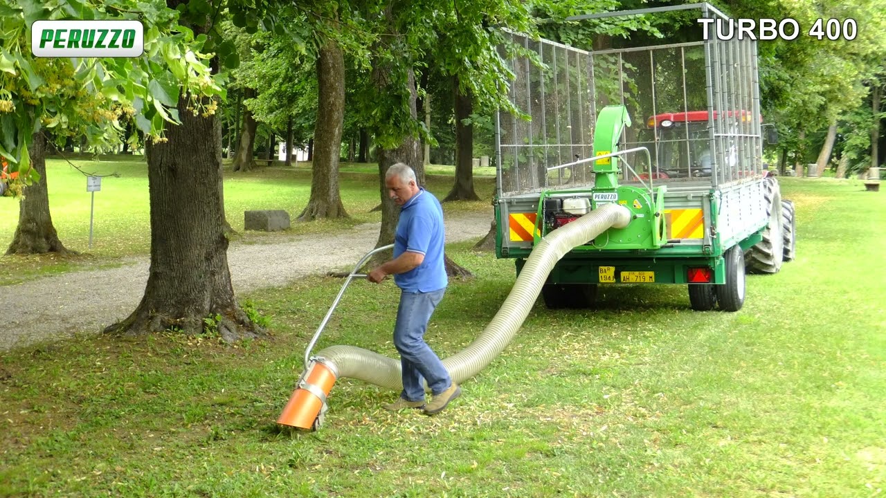 Aspirateur de feuilles Turbo 400 Honda sur remorque