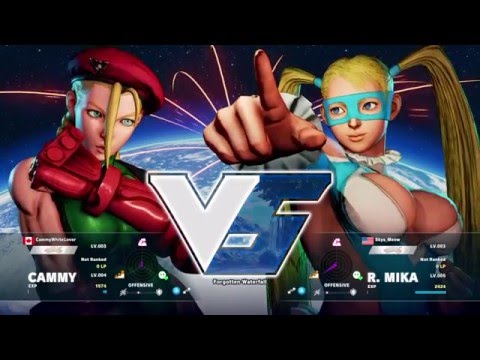Street Fighter V Beta 3 CammyWhiteLover vs Skys_Meow