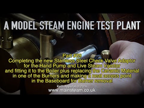 A MODEL STEAM ENGINE TEST PLANT - PART #29