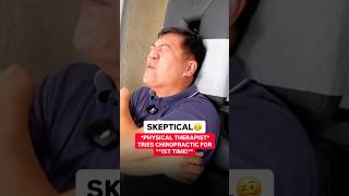 TURNED HIM INTO A BELIEVER😤 (HIS REACTION) #chiropractic #backpain #neckpain #trending