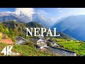FLYING OVER NEPAL (4K UHD) - Relaxing Music Along With Beautiful Nature Videos - 4K Video HD
