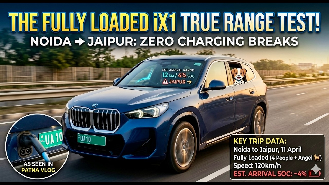 Can the BMW iX1 REALLY make it to Jaipur on one charge? 😱