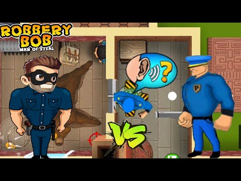 Robbery Bob : Summer Camp Use Skinny Cop Costume - Use Tool Part 403