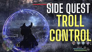 HOGWARTS LEGACY - TROLL CONTROL SIDE QUEST GAMEPLAY | 4K
