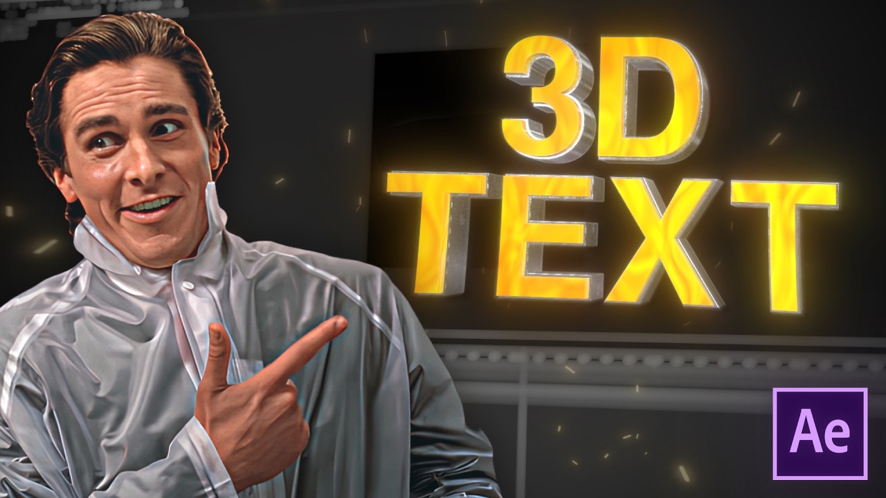 HOW TO: MAKE 3D TEXTS I AFTER EFFECTS TUTORIAL